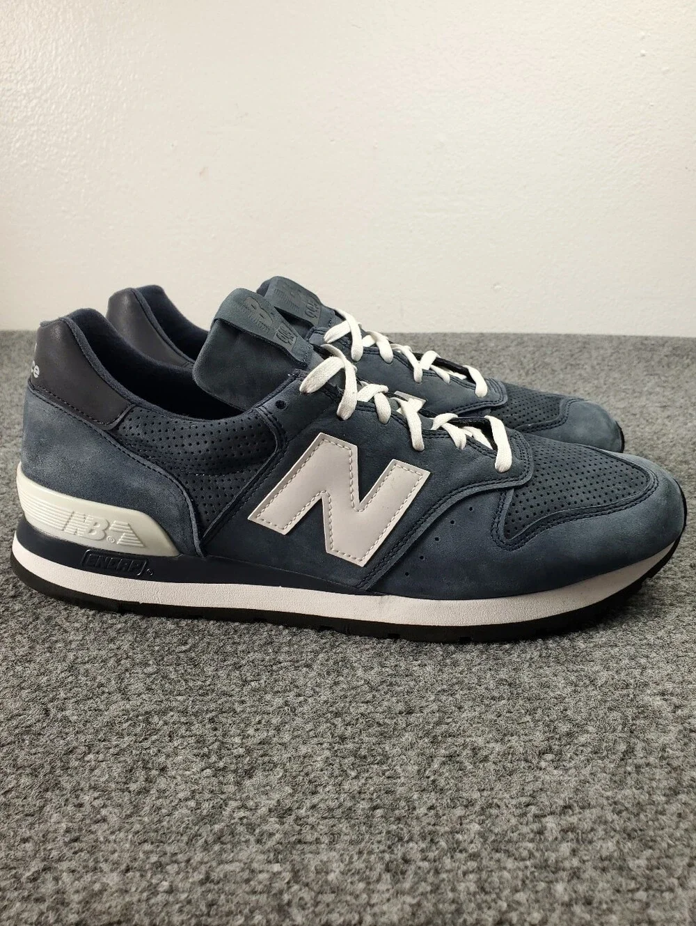 New Balance 995 Suede Encap Retro Sneakers Made in USA Size 12 Navy M995DNN NEW